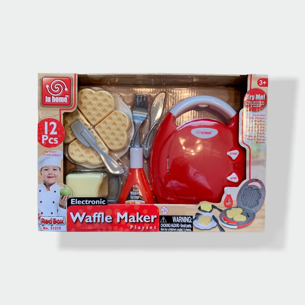 Electronic Waffle Maker Playset 12 Pieces Ages 3+